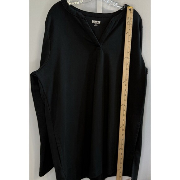 Duluth Trading Co Women’s Black Long Sleeve Tunic Top XL Pockets Cotton Blend - Picture 6 of 8